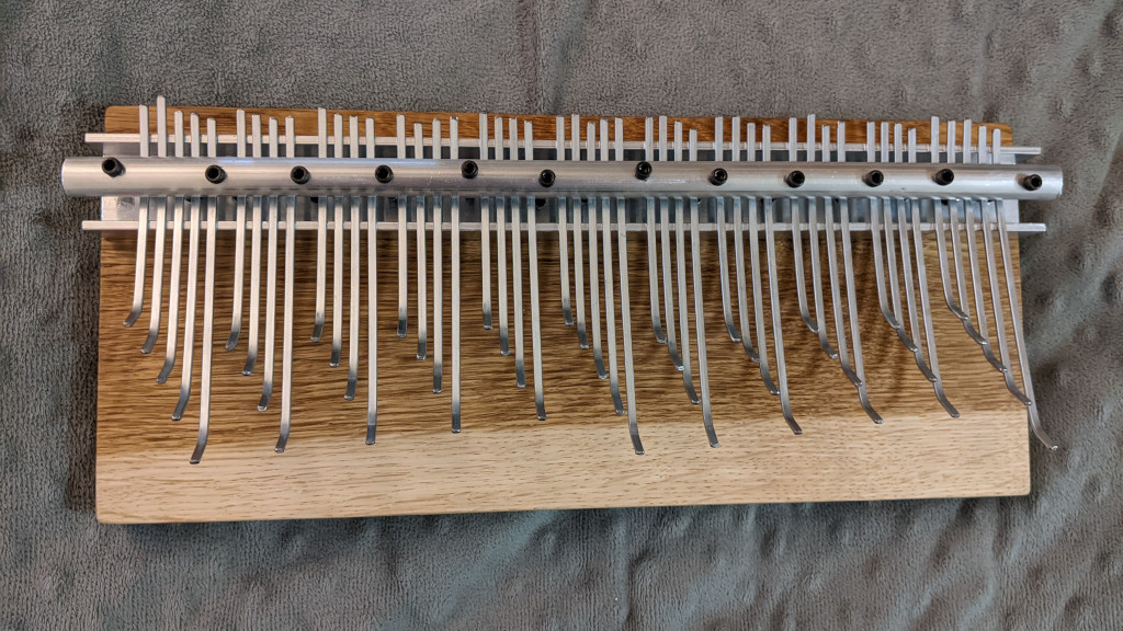 The 22-tone kalimba I made.